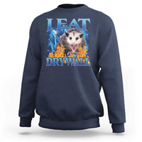 Possum Meme Sweatshirt I Eat Drywall Opossum Funny Weird Cursed Internet Memes - Wonder Print Shop