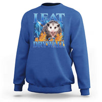 Possum Meme Sweatshirt I Eat Drywall Opossum Funny Weird Cursed Internet Memes - Wonder Print Shop