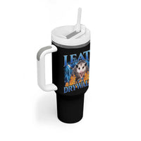 Possum Meme Tumbler With Handle I Eat Drywall Opossum Funny Weird Cursed Internet Memes - Wonder Print Shop