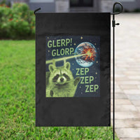 Funny Alien Raccoon Meme Garden Flag Glerp Glorp Brainrot Stupid Gift - Wonder Print Shop