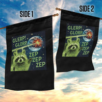 Funny Alien Raccoon Meme Garden Flag Glerp Glorp Brainrot Stupid Gift - Wonder Print Shop