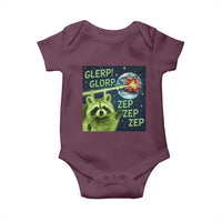 Funny Alien Raccoon Meme Baby Onesie Glerp Glorp Brainrot Stupid Gift - Wonder Print Shop
