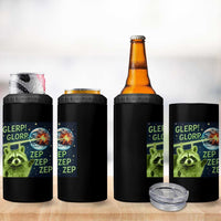 Funny Alien Raccoon Meme 4 in 1 Can Cooler Tumbler Glerp Glorp Brainrot Stupid Gift - Wonder Print Shop