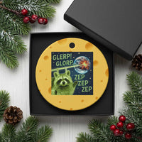 Funny Alien Raccoon Meme Ceramic Ornament Glerp Glorp Brainrot Stupid Gift - Wonder Print Shop
