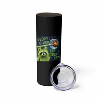 Funny Alien Raccoon Meme Skinny Tumbler Glerp Glorp Brainrot Stupid Gift - Wonder Print Shop