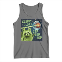 Funny Alien Raccoon Meme Tank Top Glerp Glorp Brainrot Stupid Gift - Wonder Print Shop