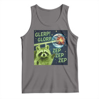Funny Alien Raccoon Meme Tank Top Glerp Glorp Brainrot Stupid Gift - Wonder Print Shop