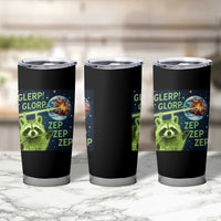 Funny Alien Raccoon Meme Tumbler Cup Glerp Glorp Brainrot Stupid Gift - Wonder Print Shop