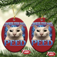 Meme Cat Christmas Ornament Funny Weird Humor Consider Your Pants Peed - Wonder Print Shop