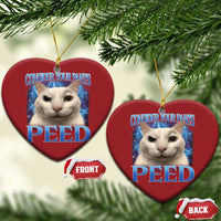 Meme Cat Christmas Ornament Funny Weird Humor Consider Your Pants Peed - Wonder Print Shop