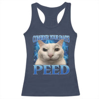 Meme Cat Racerback Tank Top Funny Weird Humor Consider Your Pants Peed - Wonder Print Shop