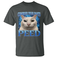 Meme Cat T Shirt Funny Weird Humor Consider Your Pants Peed - Wonder Print Shop