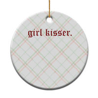 Girl Kisser Ceramic Ornament Funny Lesbian Pride - Wonder Print Shop