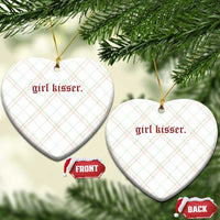 Girl Kisser Ceramic Ornament Funny Lesbian Pride - Wonder Print Shop