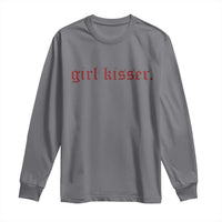 Girl Kisser Long Sleeve Shirt Funny Lesbian Pride - Wonder Print Shop