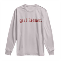 Girl Kisser Long Sleeve Shirt Funny Lesbian Pride - Wonder Print Shop