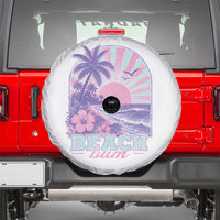 Beach Bum Spare Tire Cover Summer Vacation Beach Lover Surf Wave Vintage Tropical Sunset Aesthetic