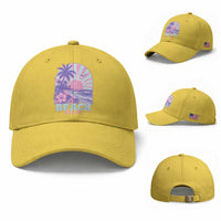 Beach Bum Baseball Cap Summer Vacation Beach Lover Surf Wave Vintage Tropical Sunset Aesthetic