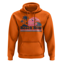 Beach Bum Hoodie Retro Summer Vacation Surf Wave Tropical Sunset Aesthetic