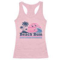 Beach Bum Racerback Tank Top Retro Summer Vacation Surf Wave Tropical Sunset Aesthetic