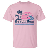 Beach Bum T Shirt Retro Summer Vacation Surf Wave Tropical Sunset Aesthetic