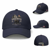 Vintage Yosemite National Park Baseball Cap Retro Bear Nature Wildlife Forest