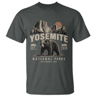 Vintage Yosemite National Park T Shirt Retro Bear Nature Wildlife Forest