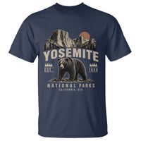 Vintage Yosemite National Park T Shirt Retro Bear Nature Wildlife Forest