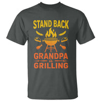 Grandpa Is Grilling T Shirt Funny Fathers Day BBQ