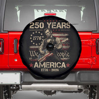 Abraham Lincoln Playing Guitar 250th Anniversary Spare Tire Cover 250 Years 1776 2026 4th July USA Flag We The People