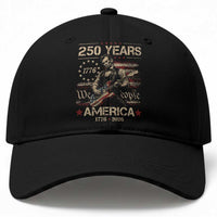 Abraham Lincoln Playing Guitar 250th Anniversary Baseball Cap 250 Years 1776 2026 4th July USA Flag We The People