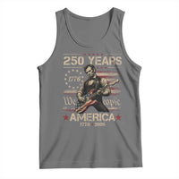 Abraham Lincoln Playing Guitar 250th Anniversary Tank Top 250 Years 1776 2026 4th July USA Flag We The People