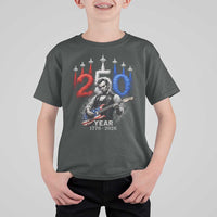 Vintage Abraham Lincoln Abe Lincoln Playing Guitar 250 Years T Shirt For Kid 1776 2026 Humor Patriotic