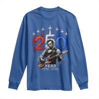 Vintage Abraham Lincoln Abe Lincoln Playing Guitar 250 Years Long Sleeve Shirt 1776 2026 Humor Patriotic