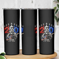 Vintage Abraham Lincoln Abe Lincoln Playing Guitar 250 Years Skinny Tumbler 1776 2026 Humor Patriotic