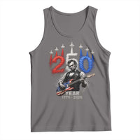 Vintage Abraham Lincoln Abe Lincoln Playing Guitar 250 Years Tank Top 1776 2026 Humor Patriotic