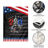 Vintage Abraham Lincoln Abe Lincoln Playing Guitar 250 Years Patriotic Garden Flag 1776 2026 Humor Patriotic