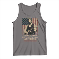 Vintage Abraham Lincoln Abe Lincoln Playing Guitar 250 Years Tank Top 1776 2026 Humor Patriotic USA Flag