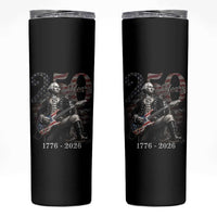 Vintage George Washington Playing Guitar 250 Years Skinny Tumbler 1776 2026 Humor Patriotic USA Flag