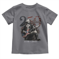 Vintage George Washington Playing Guitar 250 Years Toddler T Shirt 1776 2026 Humor Patriotic USA Flag