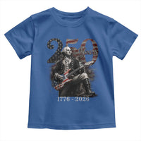 Vintage George Washington Playing Guitar 250 Years Toddler T Shirt 1776 2026 Humor Patriotic USA Flag