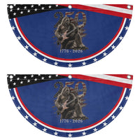 Vintage Bigfoot Playing Guitar 250 Years Patriotic Fan Flag 1776 2026 Bigfoot USA Flag Sasquatch