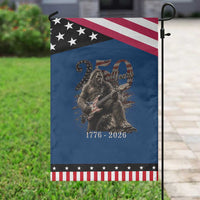 Vintage Bigfoot Playing Guitar 250 Years Patriotic Garden Flag 1776 2026 Bigfoot Patriotic USA Flag Sasquatch