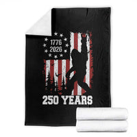Vintage Bigfoot USA 250th Anniversary Throw Blanket 250 Years Of Freedom US Flag Independence Day 4th July Patriotic