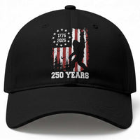 Vintage Bigfoot USA 250th Anniversary Baseball Cap 250 Years Of Freedom US Flag Independence Day 4th July Patriotic