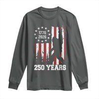 Vintage Bigfoot USA 250th Anniversary Long Sleeve Shirt 250 Years Of Freedom US Flag Independence Day 4th July Patriotic