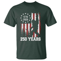 Vintage Bigfoot USA 250th Anniversary T Shirt 250 Years Of Freedom US Flag Independence Day 4th July Patriotic