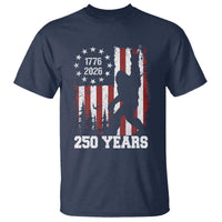 Vintage Bigfoot USA 250th Anniversary T Shirt 250 Years Of Freedom US Flag Independence Day 4th July Patriotic