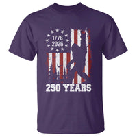 Vintage Bigfoot USA 250th Anniversary T Shirt 250 Years Of Freedom US Flag Independence Day 4th July Patriotic