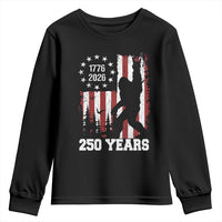 Vintage Bigfoot USA 250th Anniversary Youth Sweatshirt 250 Years Of Freedom US Flag Independence Day 4th July Patriotic